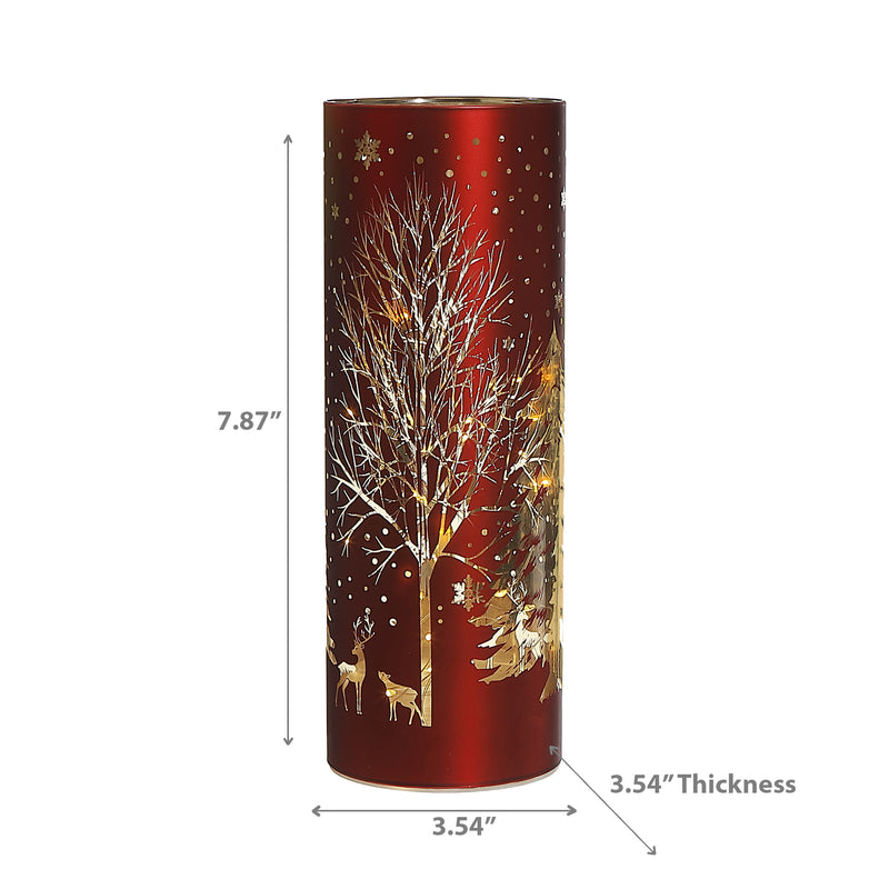 Led Cylinder Glass Stand Tree