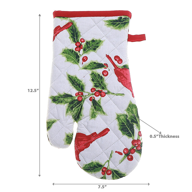 Cotton Oven Mitt Cardinal