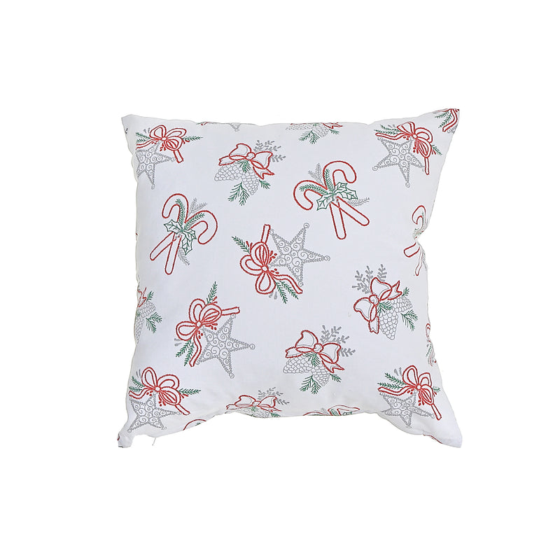 Cotton Fused Cushion Star and Candy Cane - Set of 2