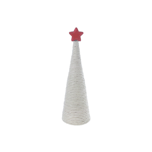 Natural Cone Tree With Star Large - Set of 2