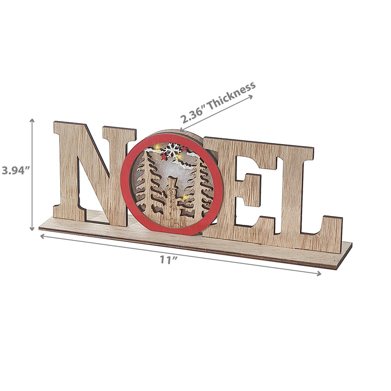 Led Wooden Noel Stand