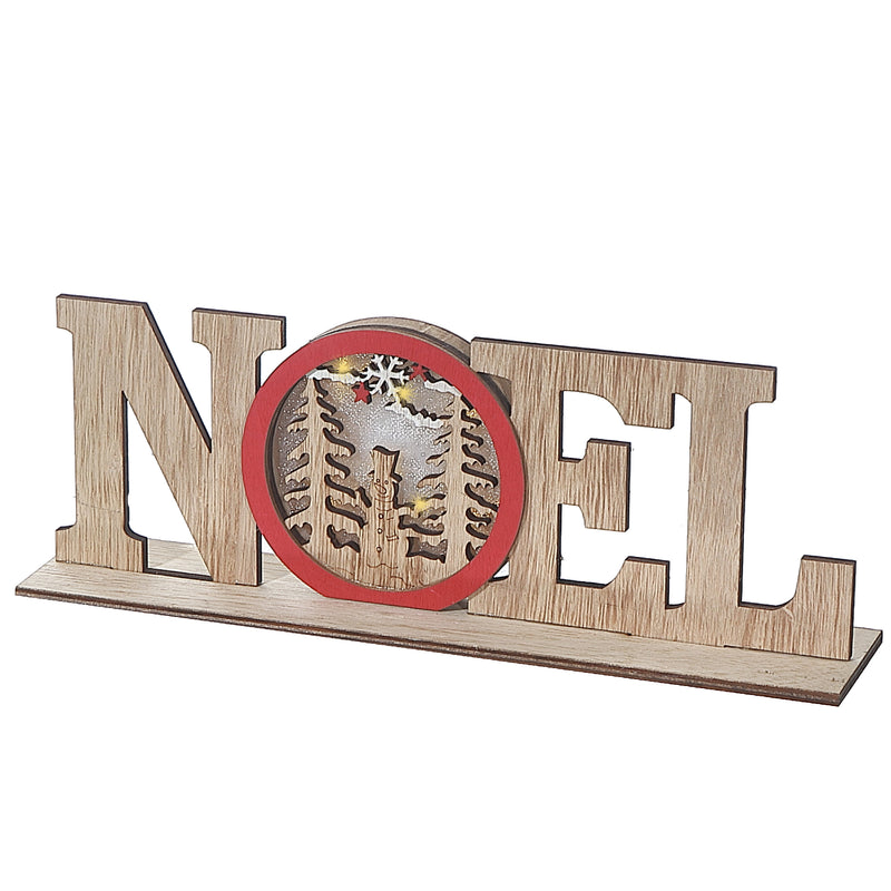 Led Wooden Noel Stand