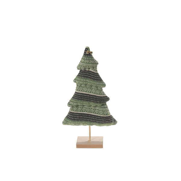 Green Knit Sweater Tree Stand Small