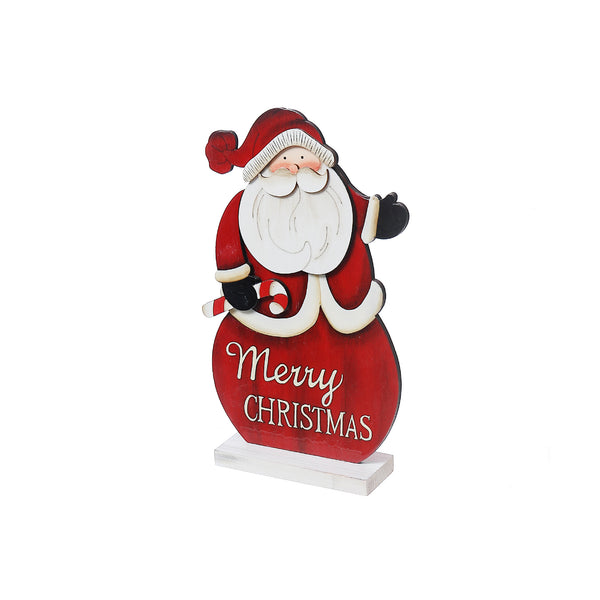 Merry Christmas Wooden Santa Stand