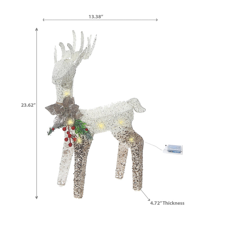 Led Glitter Reindeer