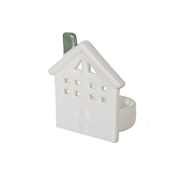 Ceramic House Tea Light Holder - Set of 3