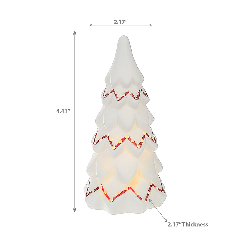 Led Ceramic Tree Decor Small - Set of 3