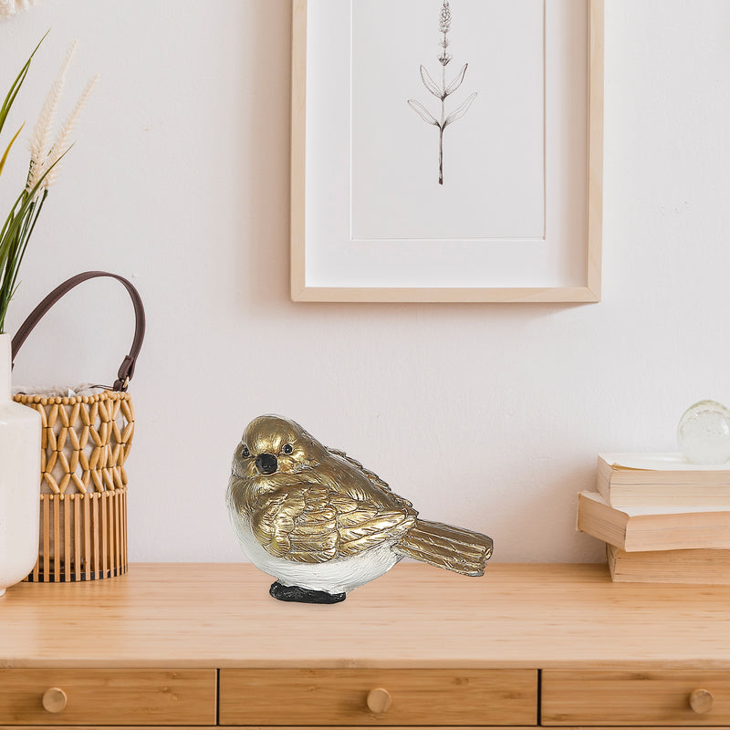 Polyresin Gold Bird Large