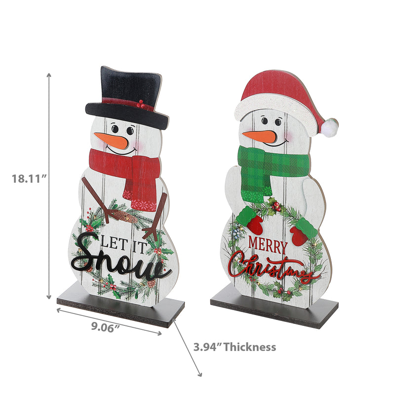 LED Snowman Stand Decor