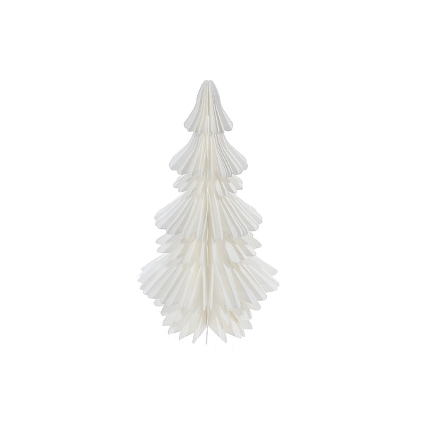 White Paper Feather Christmas Tree - Set of 4