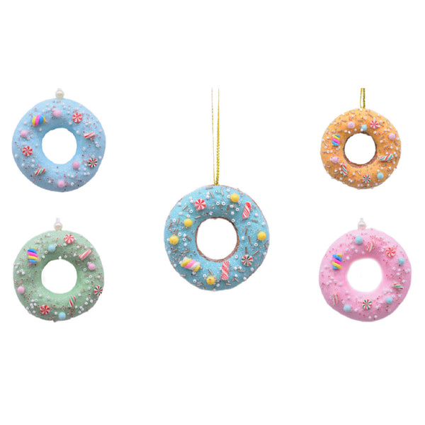 Doughnut Ornament - Set of 10