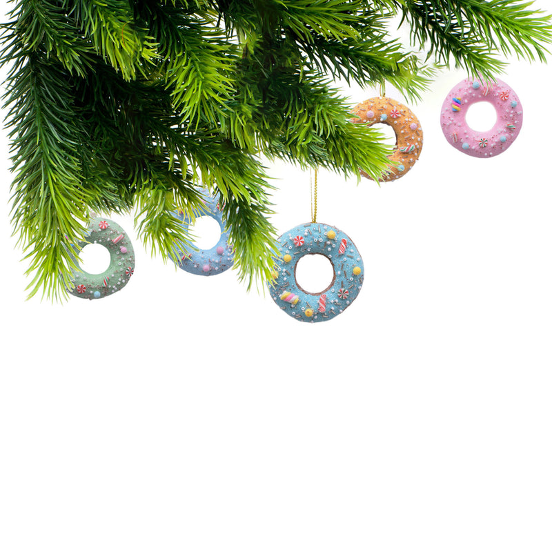 Doughnut Ornament - Set of 10