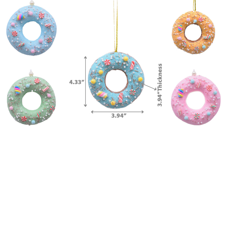 Doughnut Ornament - Set of 10