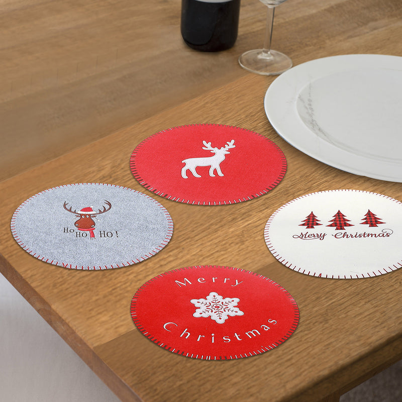 Felt Placemat 13.8" Large - Set of 12