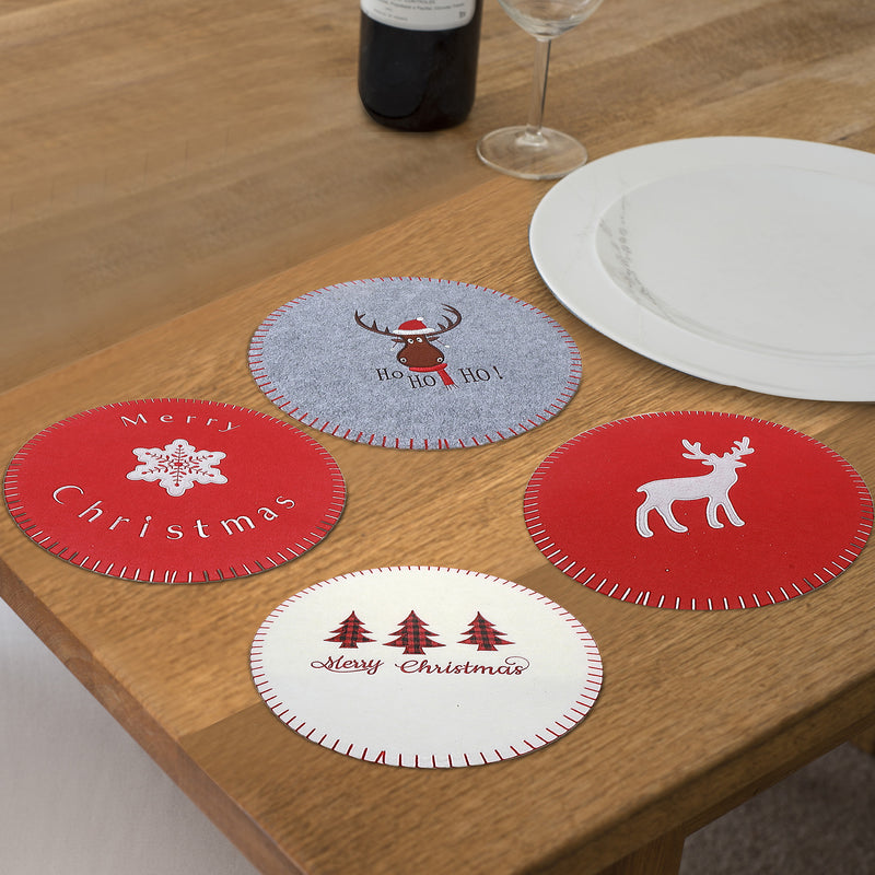 Felt Placemat 11.8" Small - Set of 12