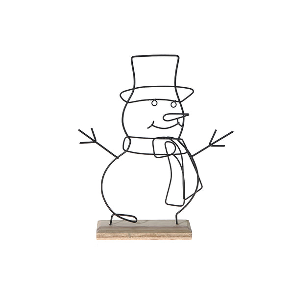 Wire Snowman Stand Decor Large