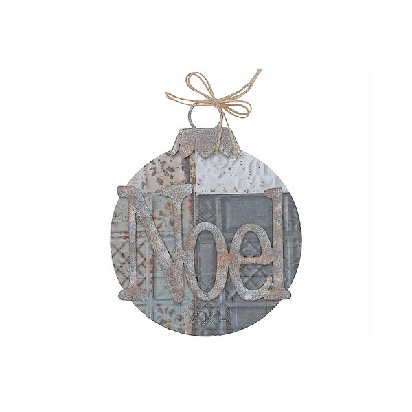 Wooden Round Noel Wall Hanger