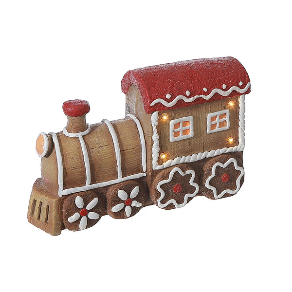 Led Gingerbread Train