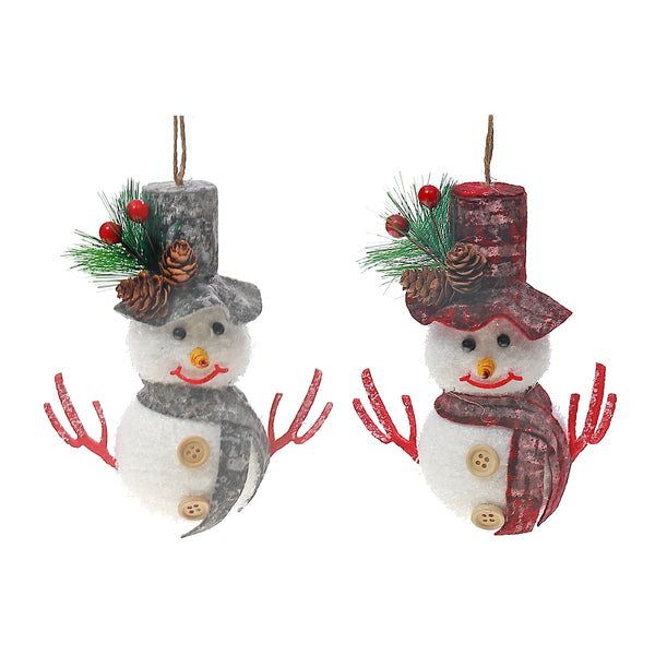 Snowman Ornament - Set of 12