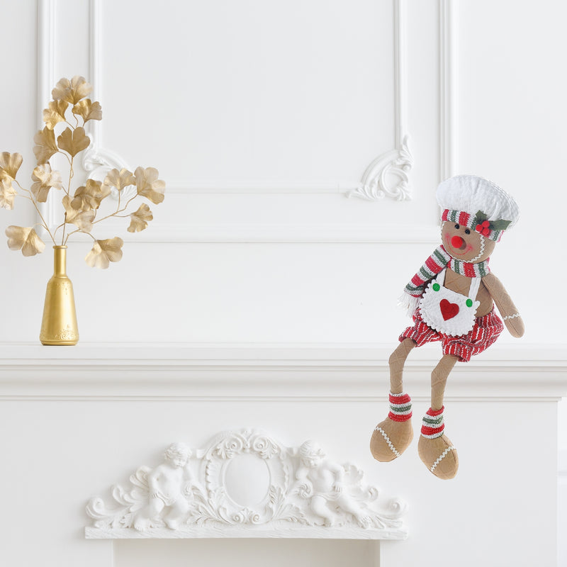 Gingerbread Man Plush Shelf Dangler