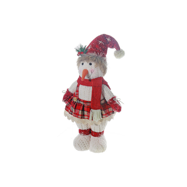 Snowman With Skirt Plush Stander