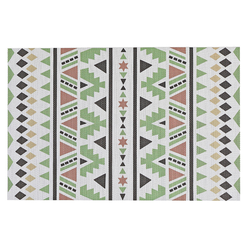 Vinyl Placemat (Bohemian) (Green) - Set of 12