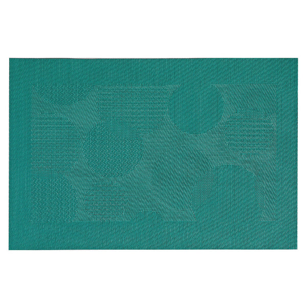 Vinyl Placemat (Bubbles) (Teal) - Set of 12