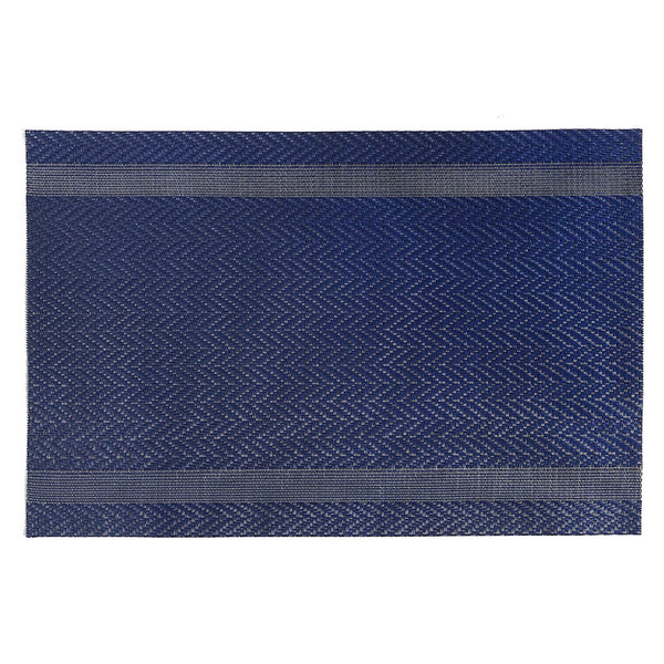 Vinyl Placemat (Mackenzie) (Navy Blue) - Set of 12