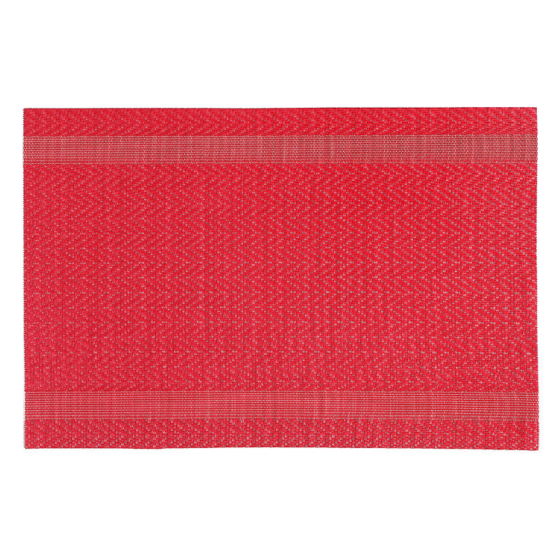 Vinyl Placemat (Mackenzie) (Red) - Set of 12