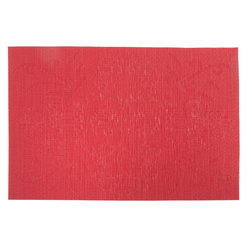 Vinyl Placemat Damask Red - Set of 12