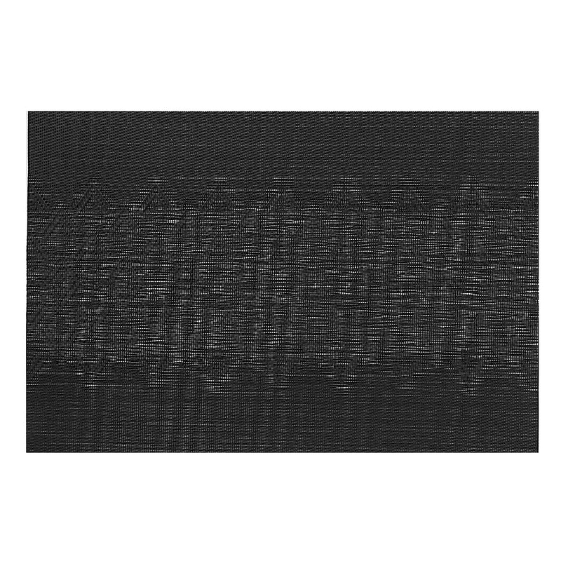 Vinyl Placemat Diamond Band Black - Set of 12