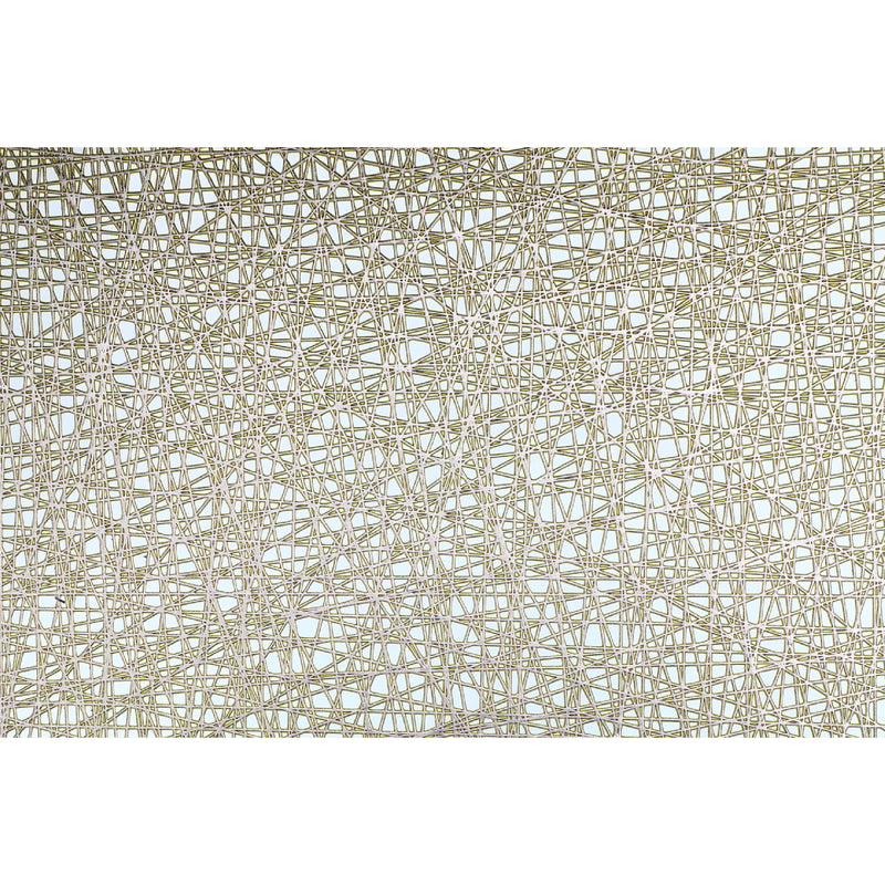 Metallic Laser Cut Pvc Placemat Sisal Champagne - Set of 12