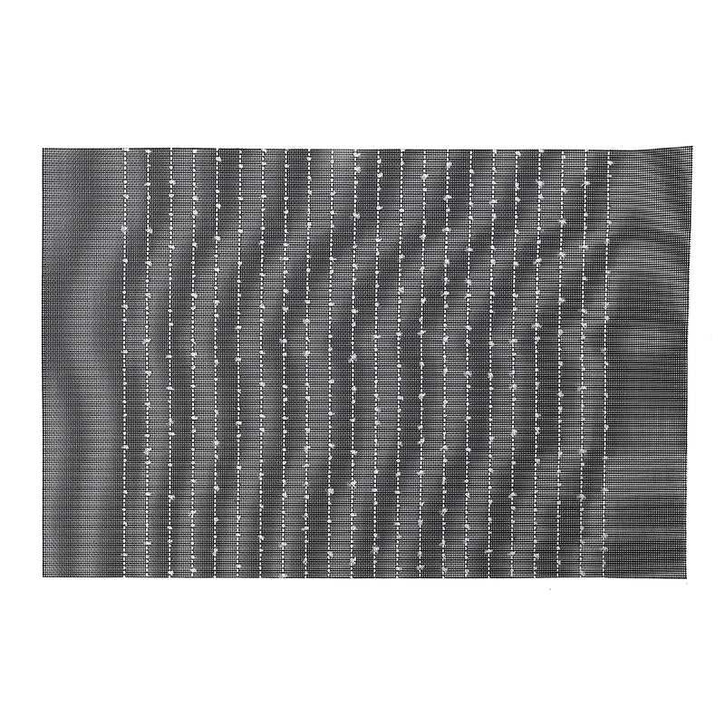 Vinyl Cotton Placemat Pinstripe Gray - Set of 12