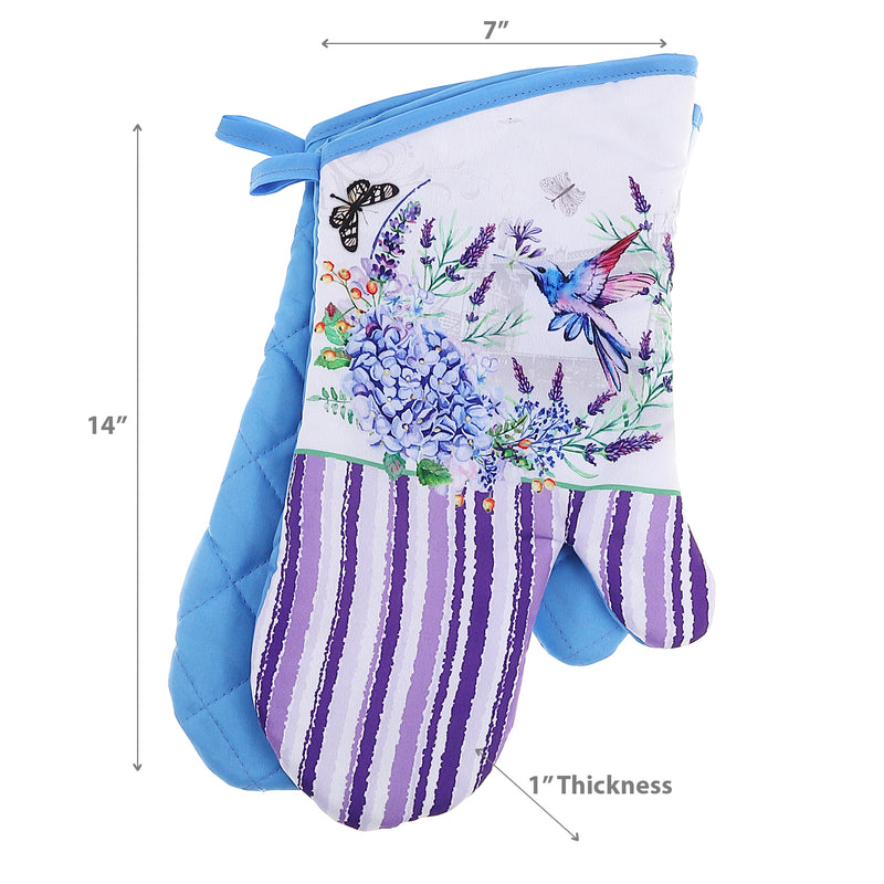 Oven Mitts 2 Pcs Hummingbird - Set of 2