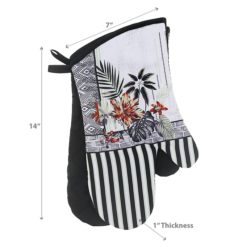 Oven Mitts 2 Pcs Tropical Chic - Set of 2