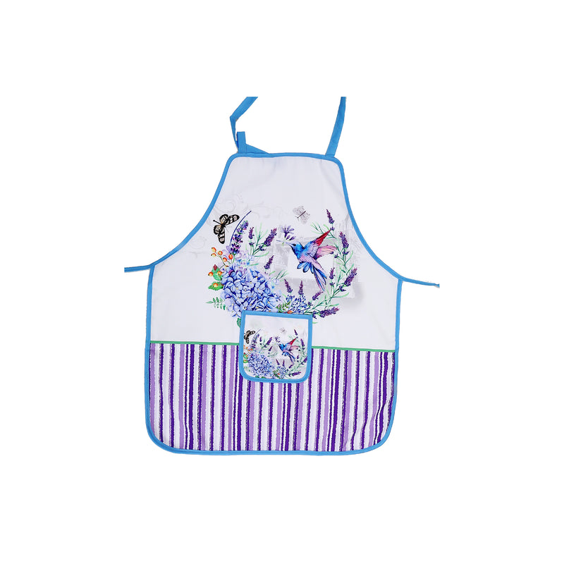 Apron With Pocket Humming Bird - Set of 2