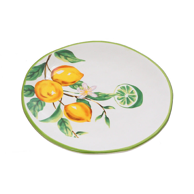 Ceramic Lemon Round Plate 6.10" - Set of 2