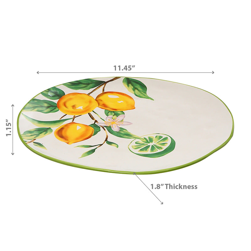 Ceramic Lemon Platter - Set of 2