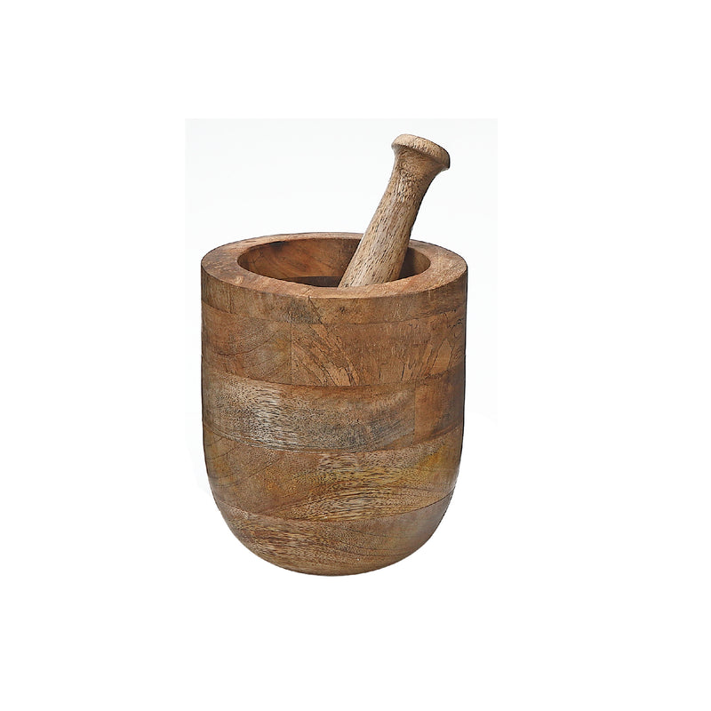 Mango Wood Mortar & Pestle 5.5"