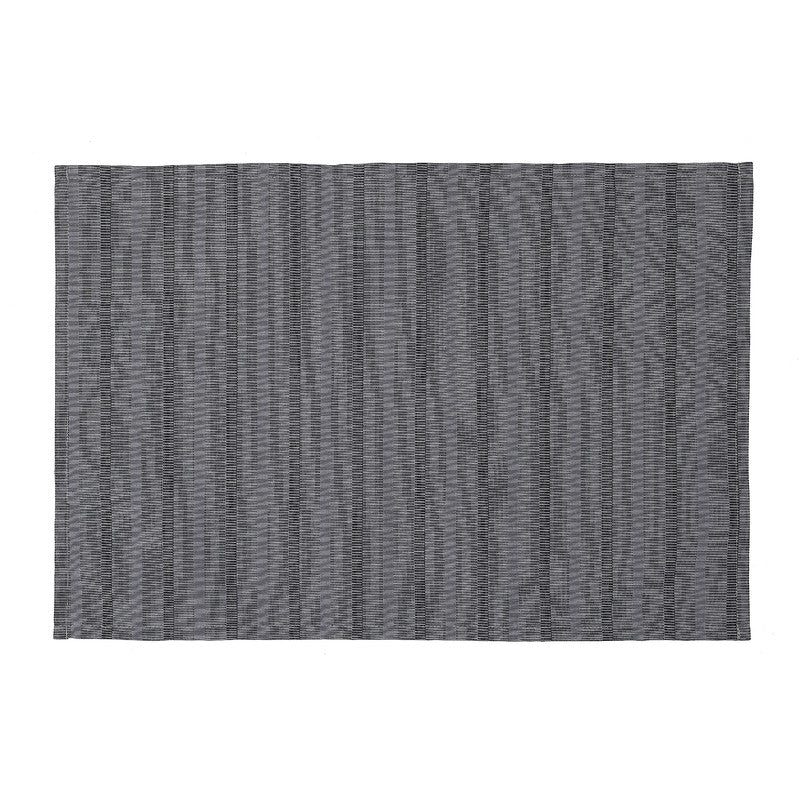 Stripe Outdoor Placemat (Gray) - Set of 12