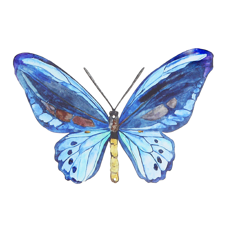 Metal Butterfly Wall Decor Blue