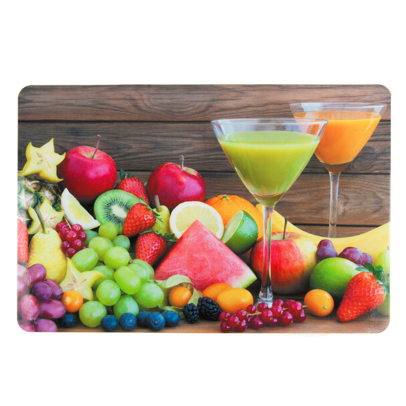 Plastic Placemat (Fruity Cocktails) - Set of 12