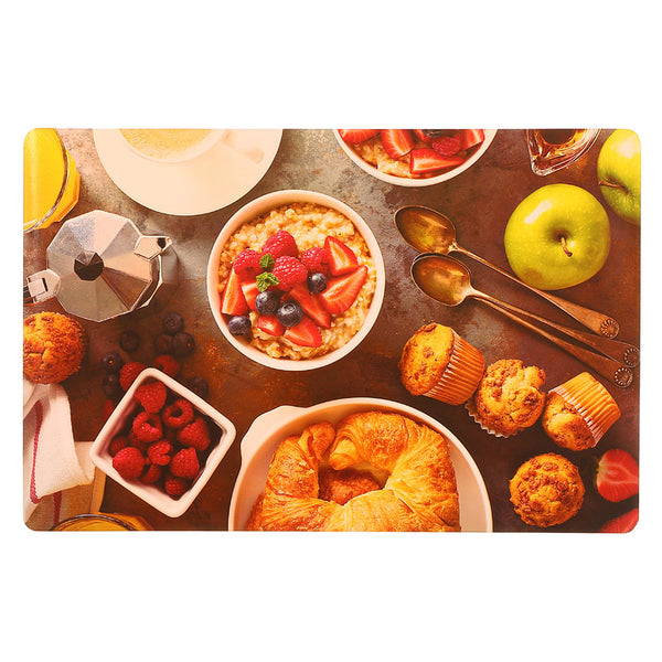 Plastic Placemat (Gourmet Breakfast) - Set of 12