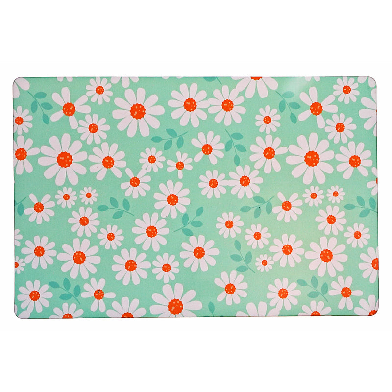 Plastic Placemat Daisy Print - Set of 12