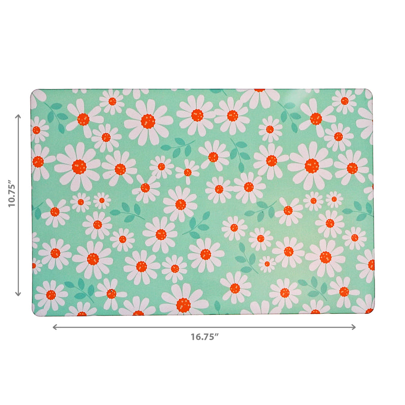 Plastic Placemat Daisy Print - Set of 12