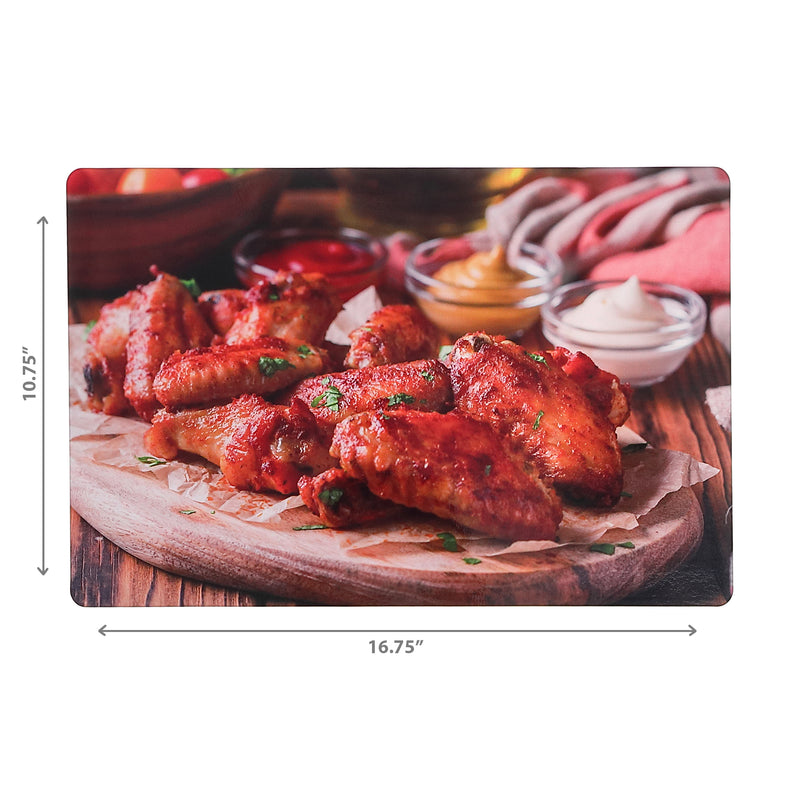 Plastic Placemat Chicken Wings - Set of 12