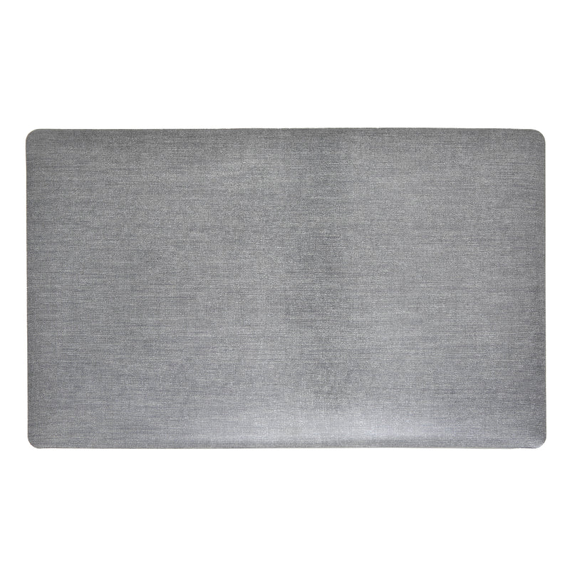 Metallic Plastic Placemat (Silver) - Set of 12