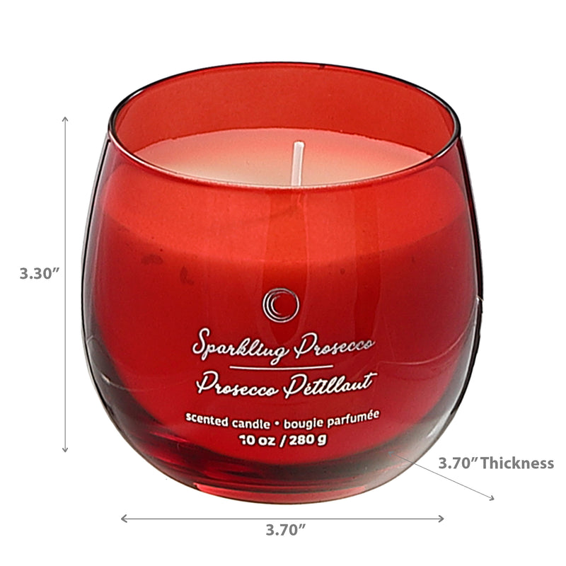 10Oz High Gloss Curved Candle Sparkling Prosecco