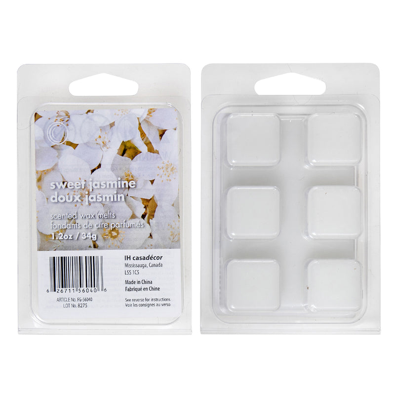 6Pk Scented Wax Melts Sweet Jasmine - Set of 4