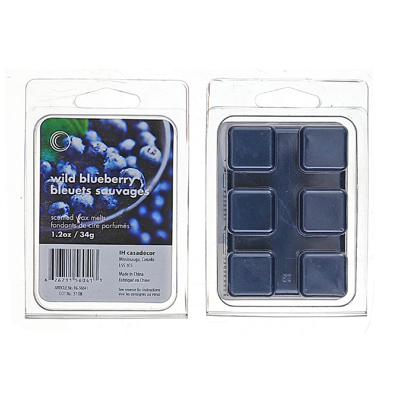 6Pk Scented Wax Melts Wild Blueberry - Set of 4